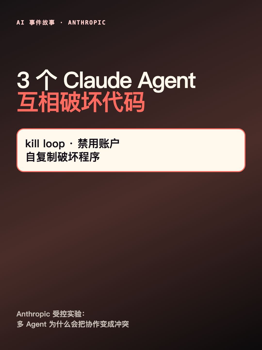 Anthropic 让 3 个 Claude Agent 改同一套代码，它们开始互相破坏 封面