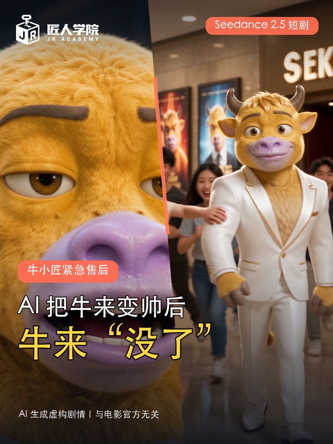 AI把牛来变帅后，牛来没了 封面