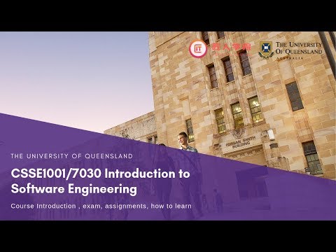 UQ CSSE1001/7030 Introduction to Software Engineering 公开课